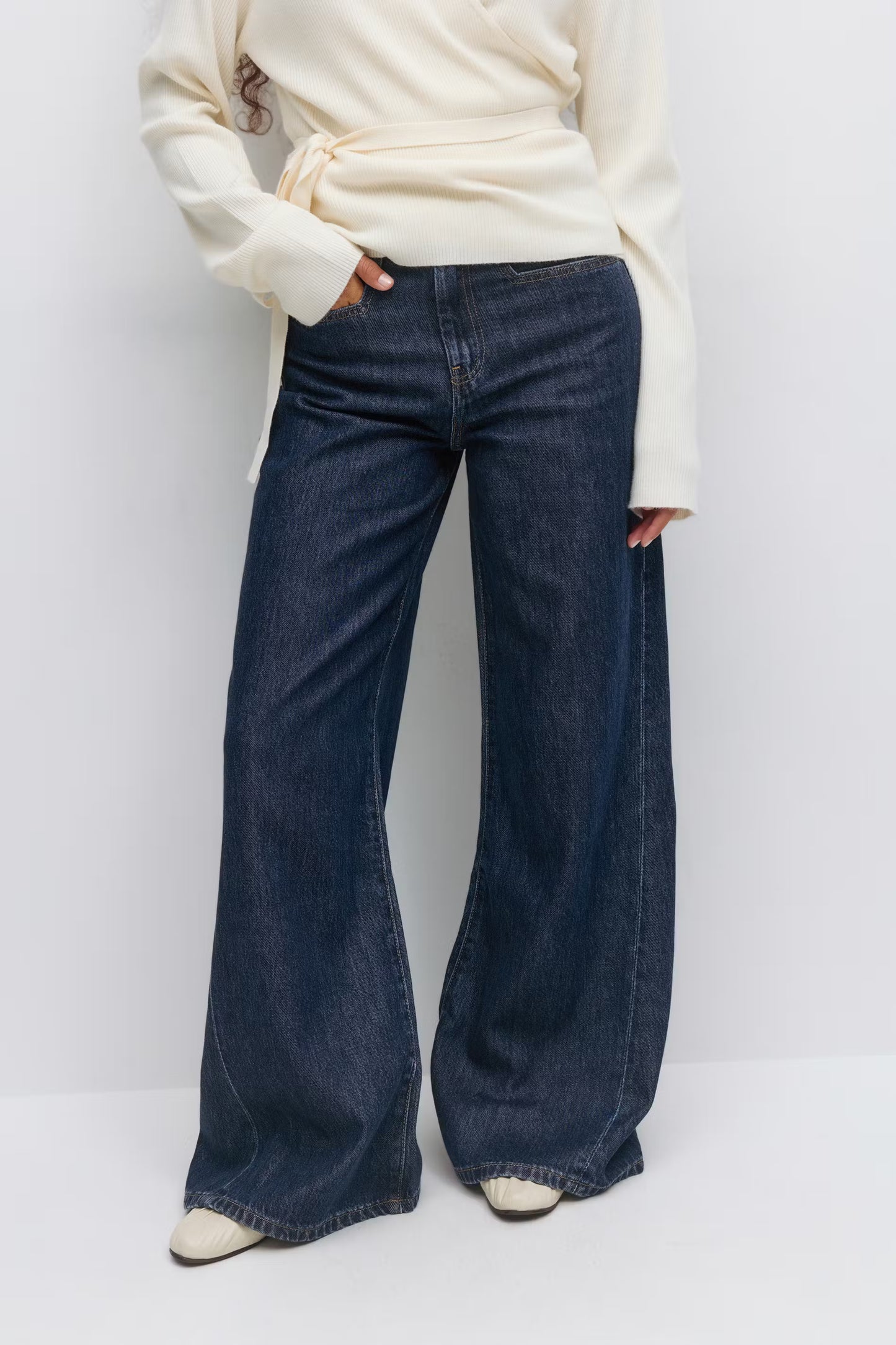 Jeans Palazzo Blauw voor dames