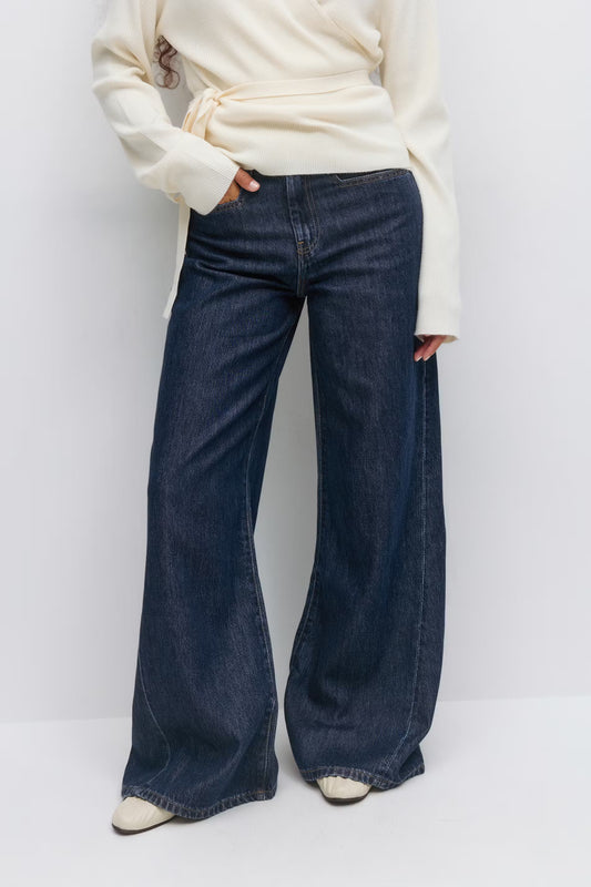 Jeans Palazzo Blauw voor dames