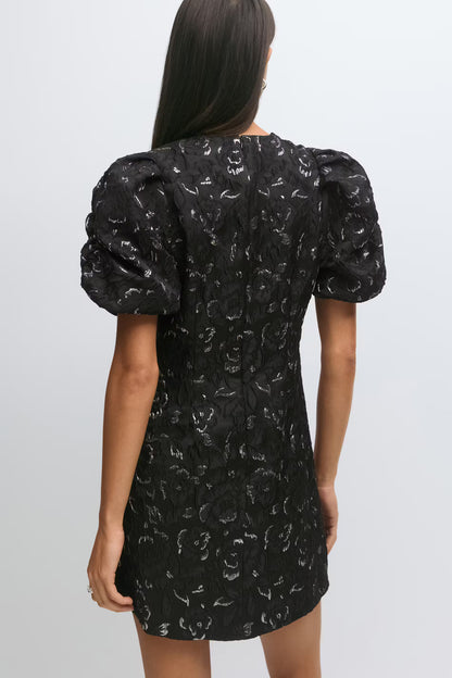 Jurk Brocade Zwart voor dames