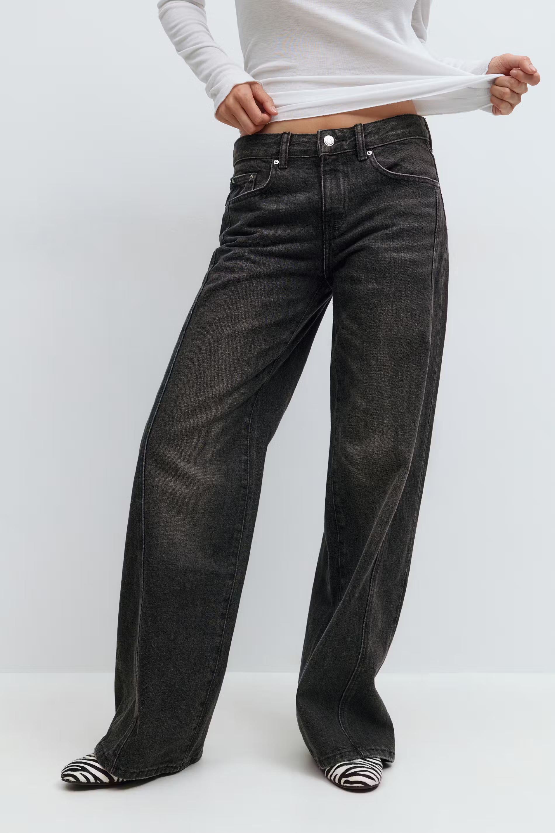 Jeans Fleur Grijs voor dames