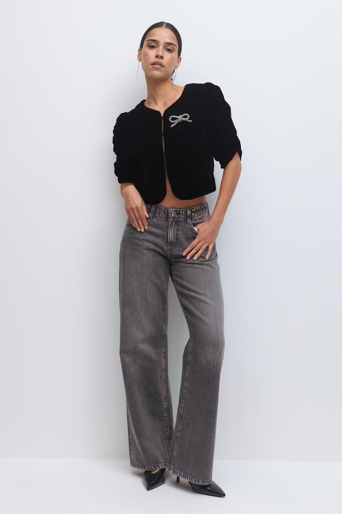 Top Velvet Zwart voor dames