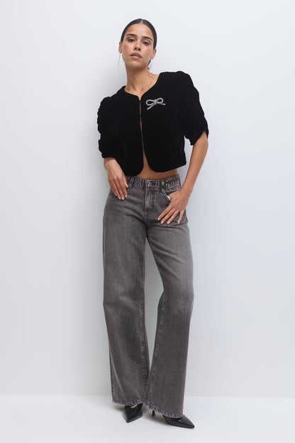 Top Velvet Zwart voor dames