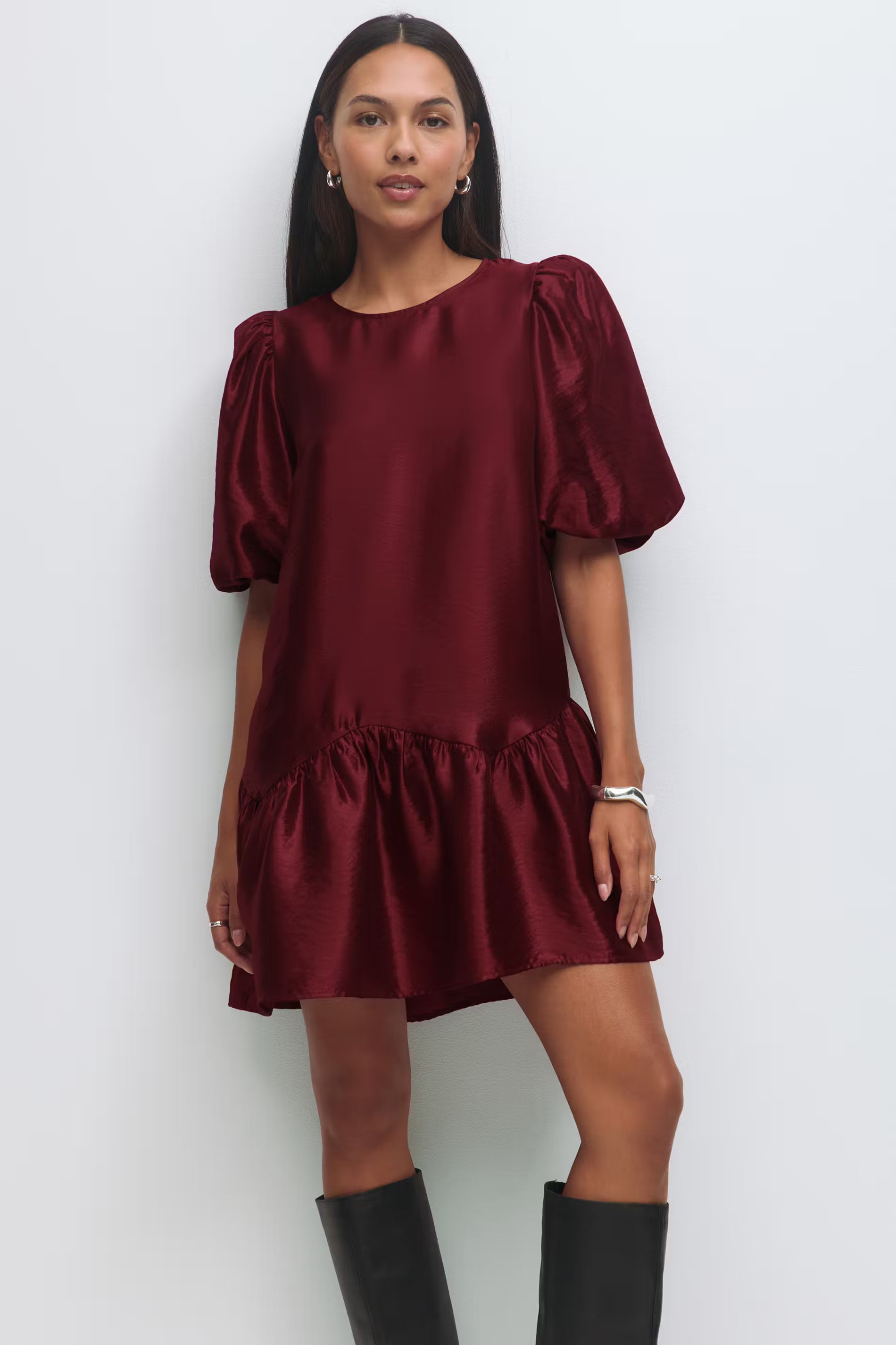 Jurk Shiny Bordeaux voor dames