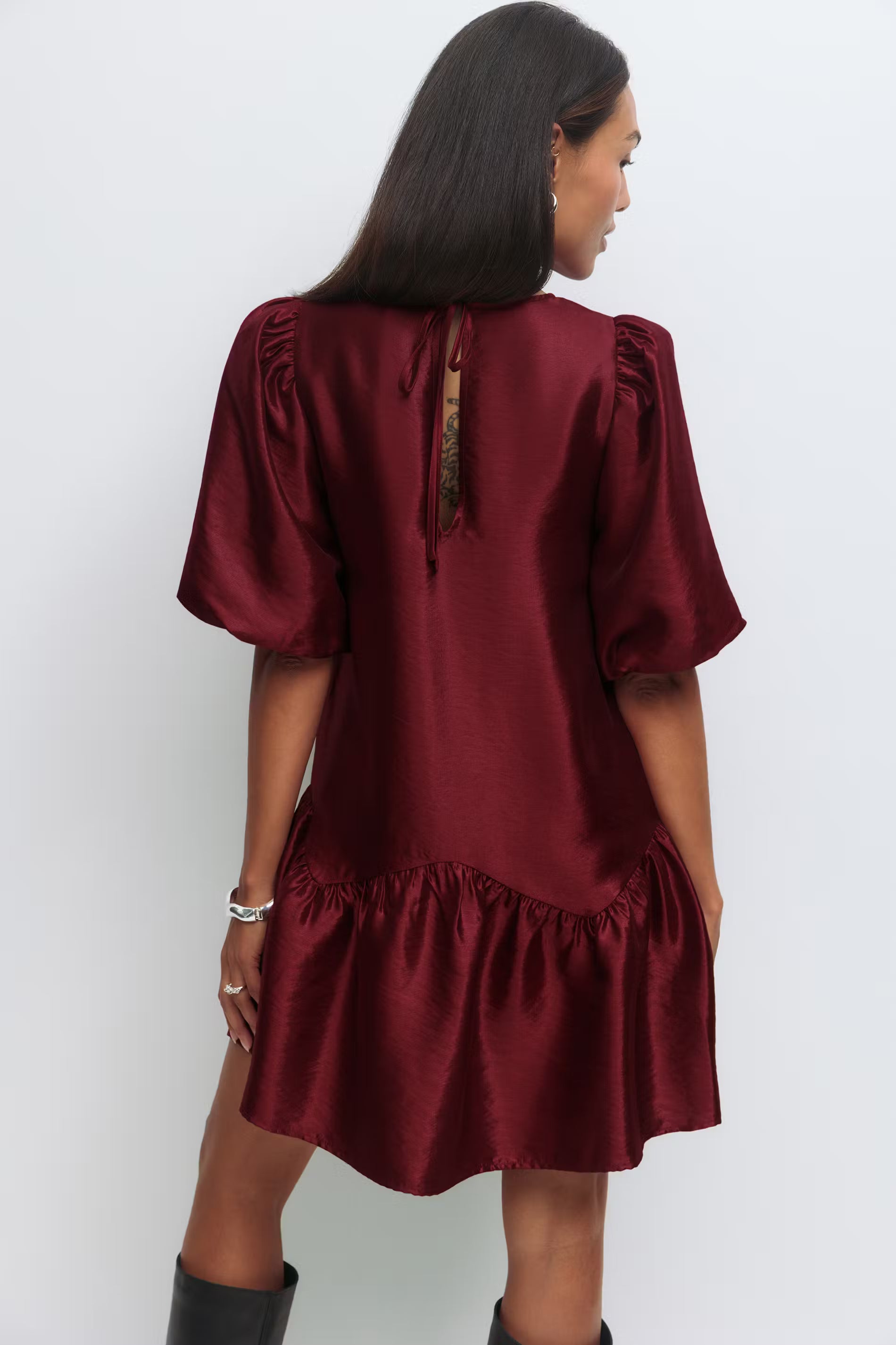 Jurk Shiny Bordeaux voor dames