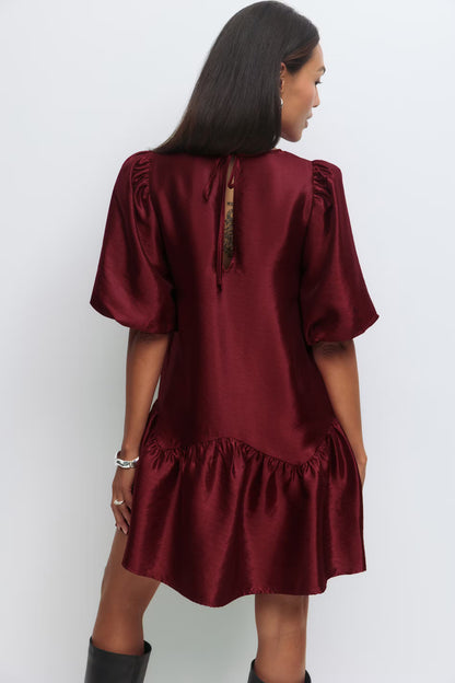 Jurk Shiny Bordeaux voor dames