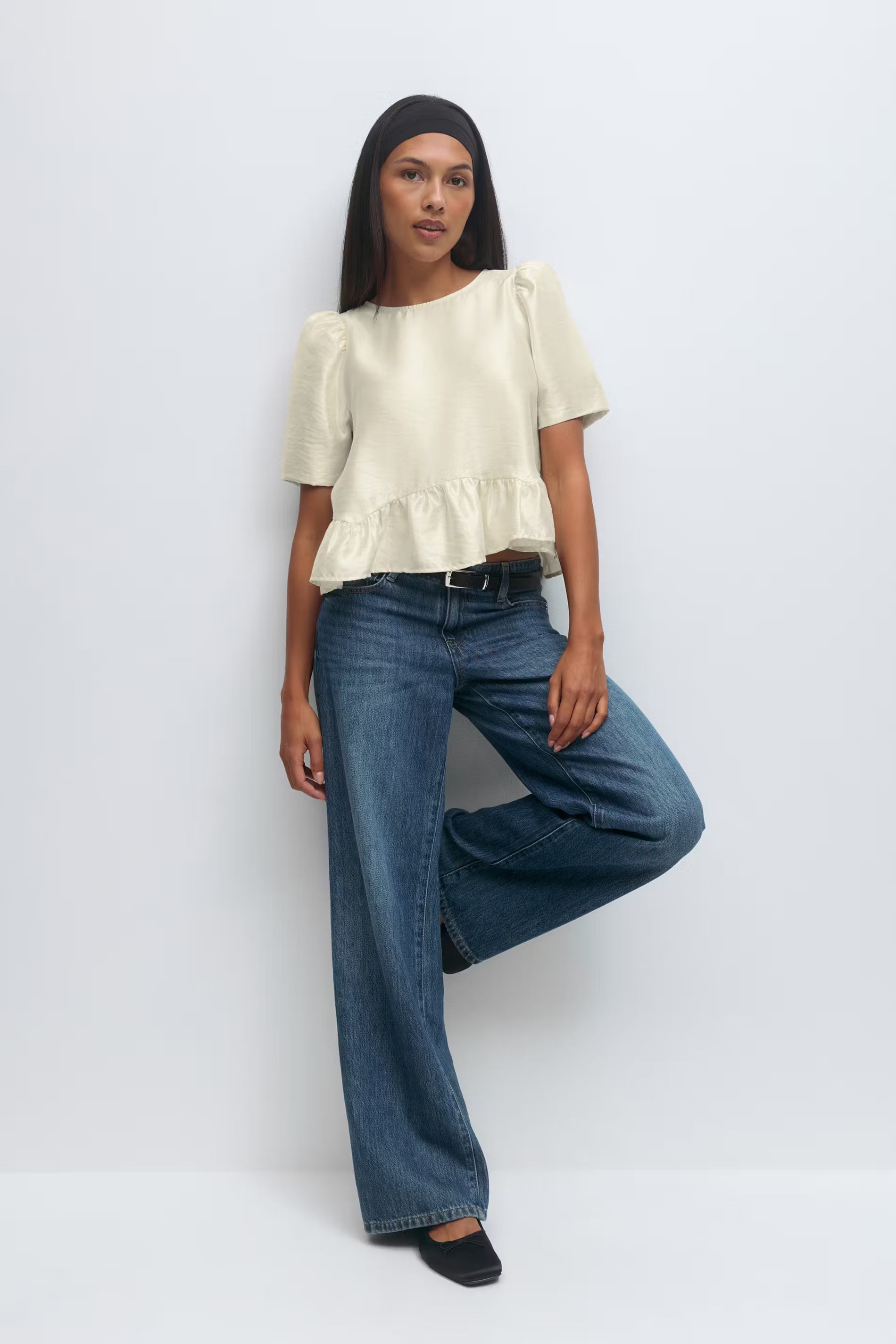 Blouse Puff Wit voor dames