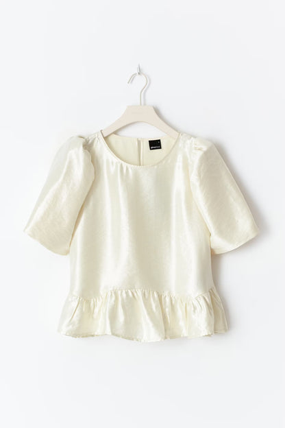 Blouse Puff Wit voor dames