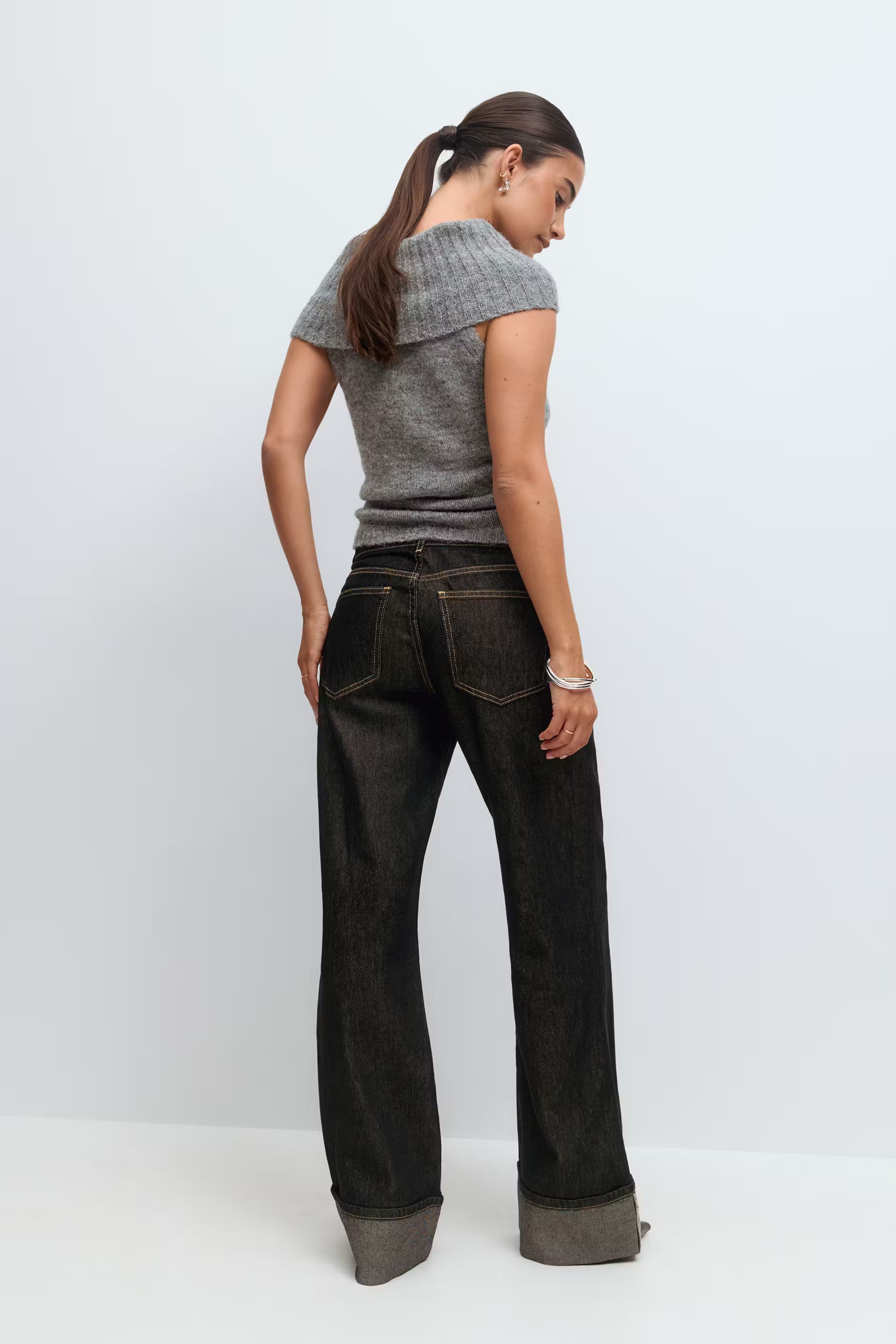 Jeans Fold Donkerblauw voor dames