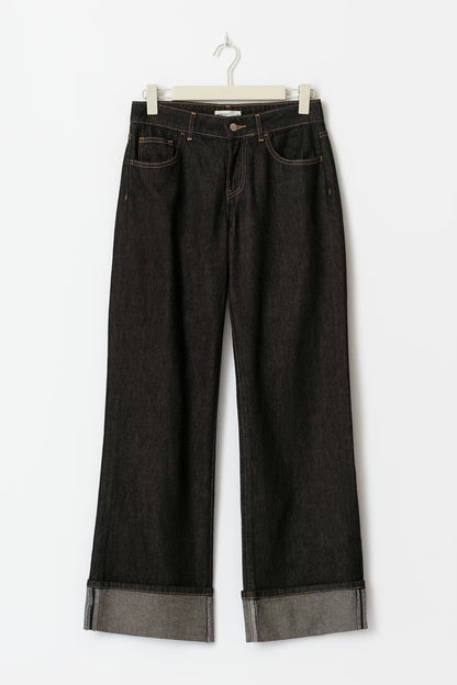 Jeans Fold Donkerblauw voor dames