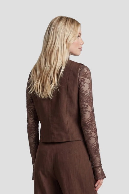 Gilet Neva Mocha Brown voor dames