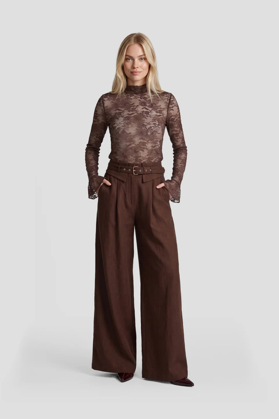 Top Haily Chocolate Brown voor dames