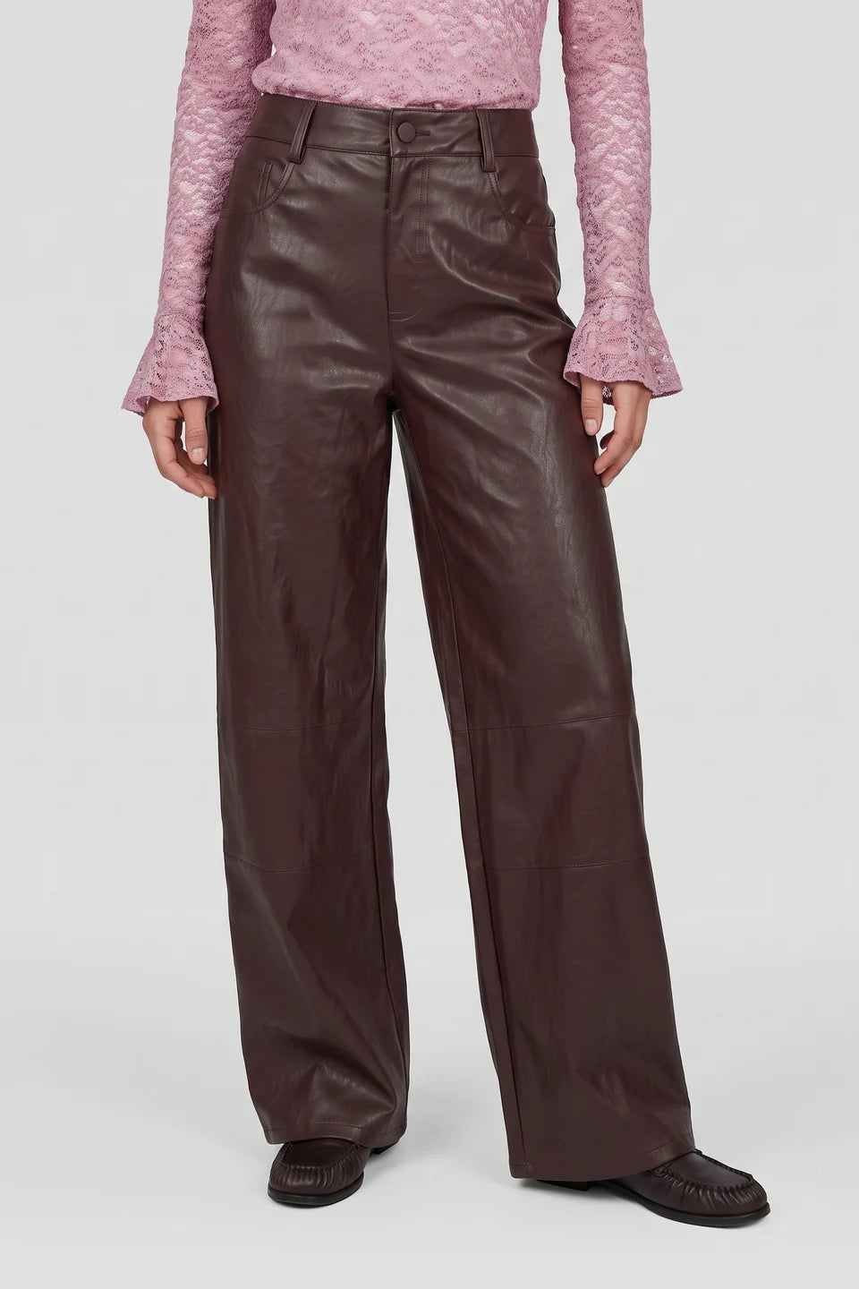 Pants Roza Dusky Bordeaux voor dames