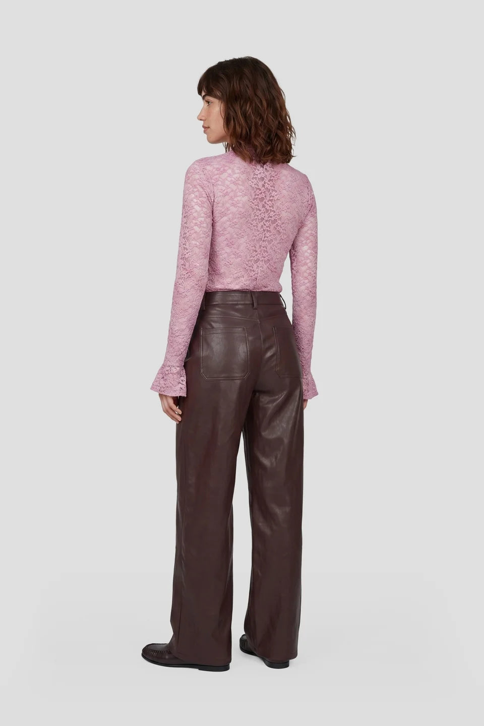 Pants Roza Dusky Bordeaux voor dames
