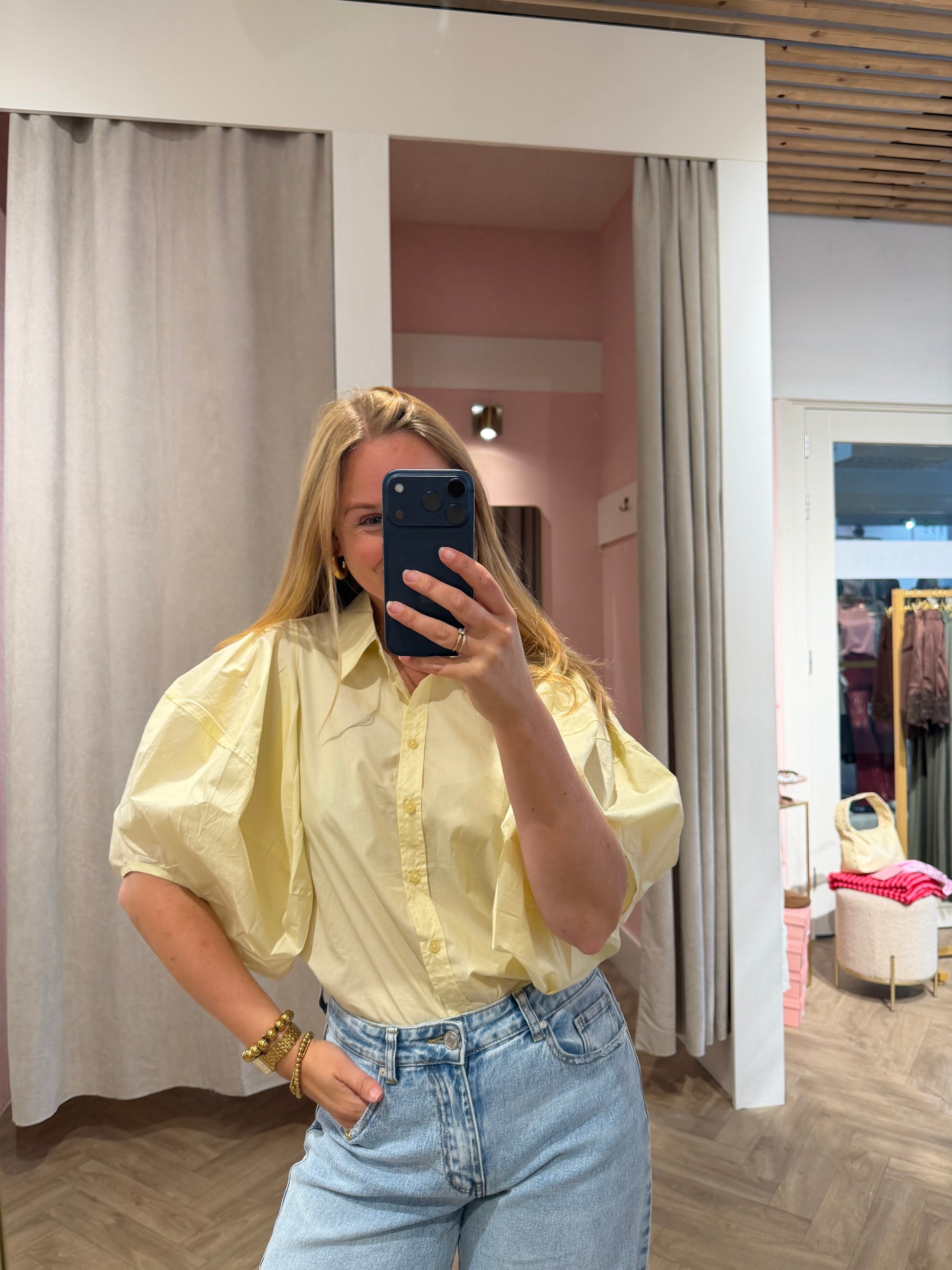 Blouse Ollie Yellow voor dames