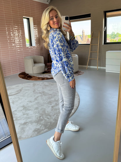 Blouse Birgit Blauw