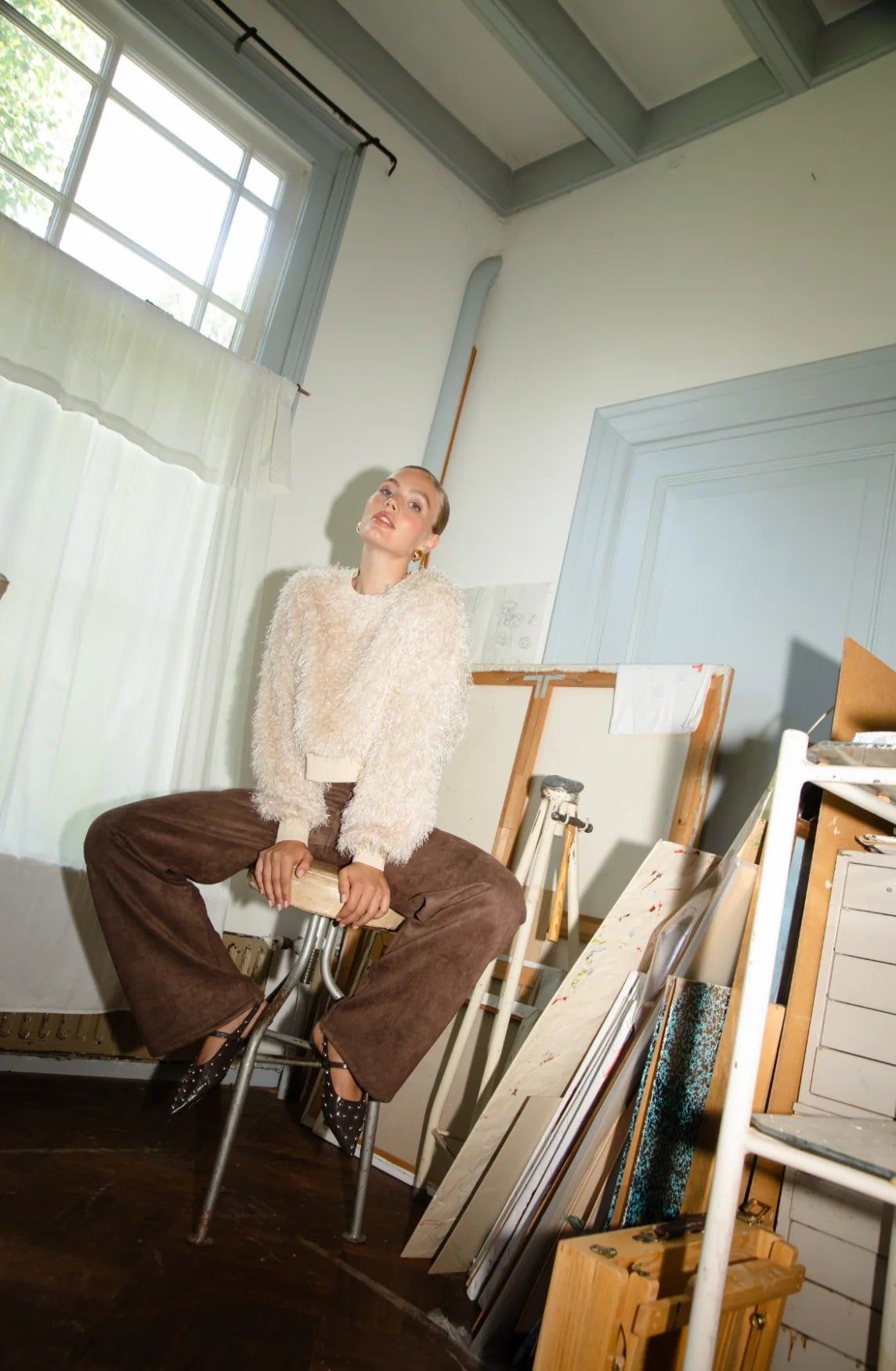 Sweater Fav Beige voor dames