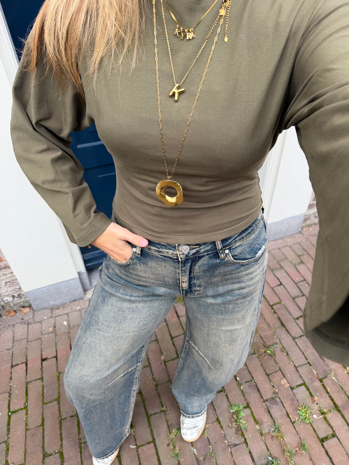 Top Ielse Army Green voor dames