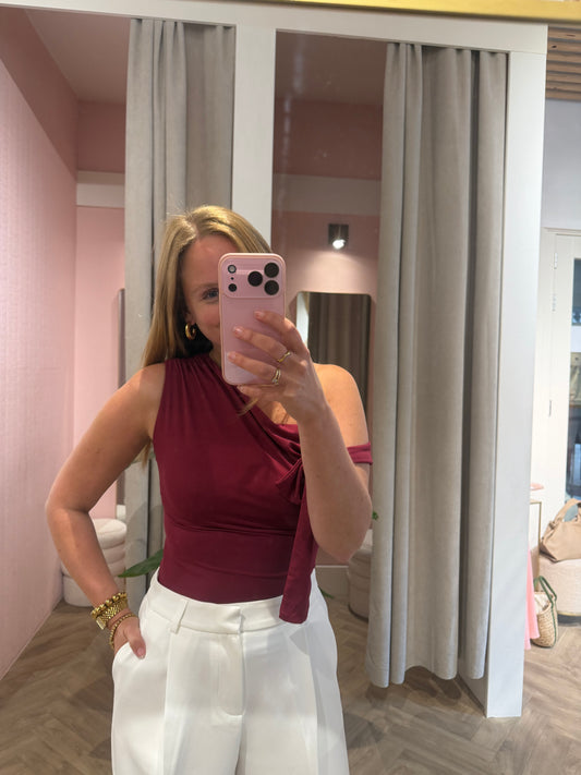 Top Anna Bordeaux voor dames
