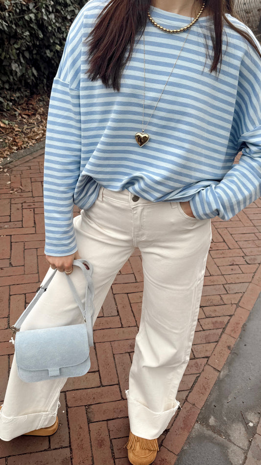 Top Florine Lichtblauw voor dames