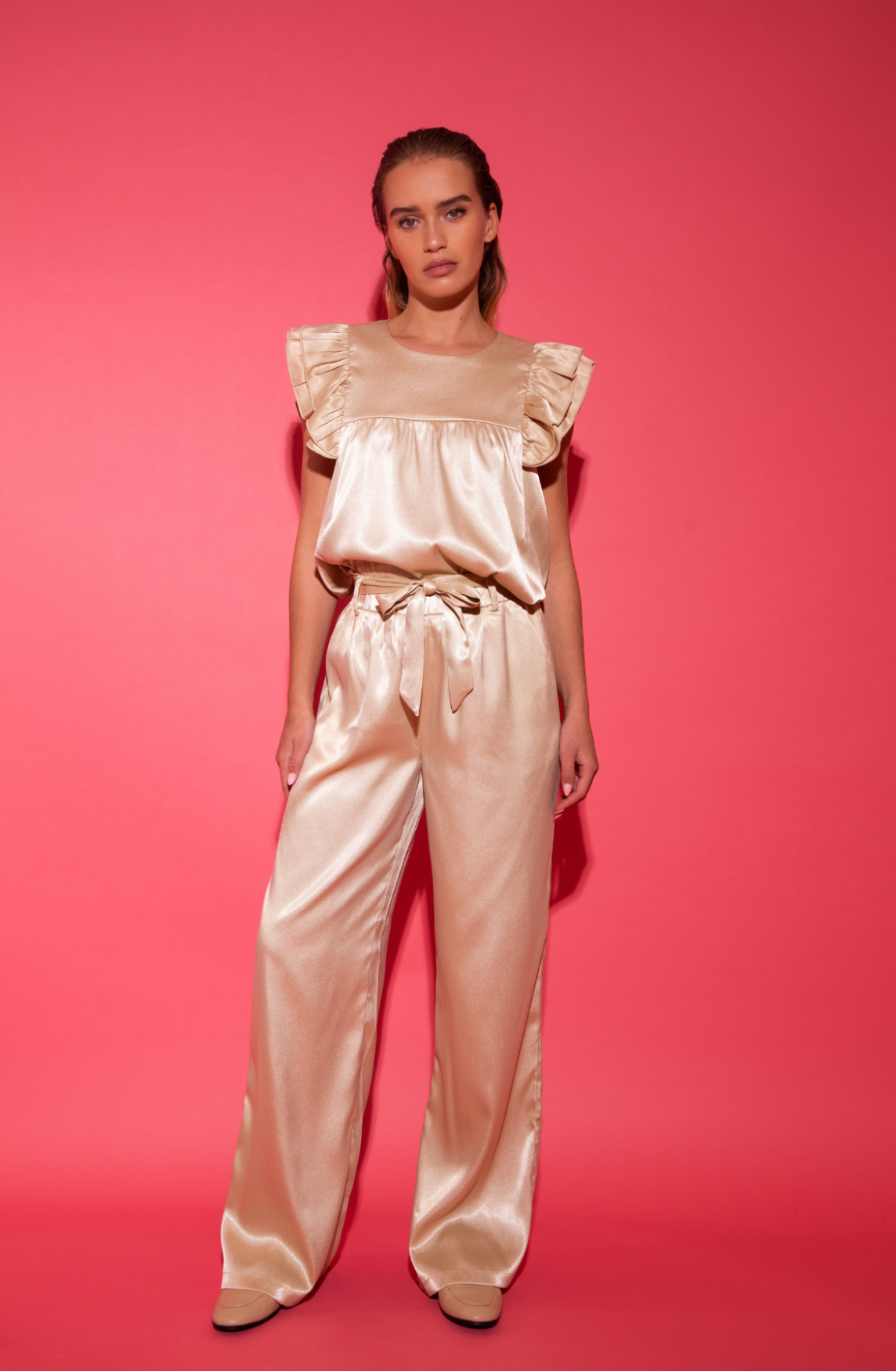 Pants Carmen Beige voor dames