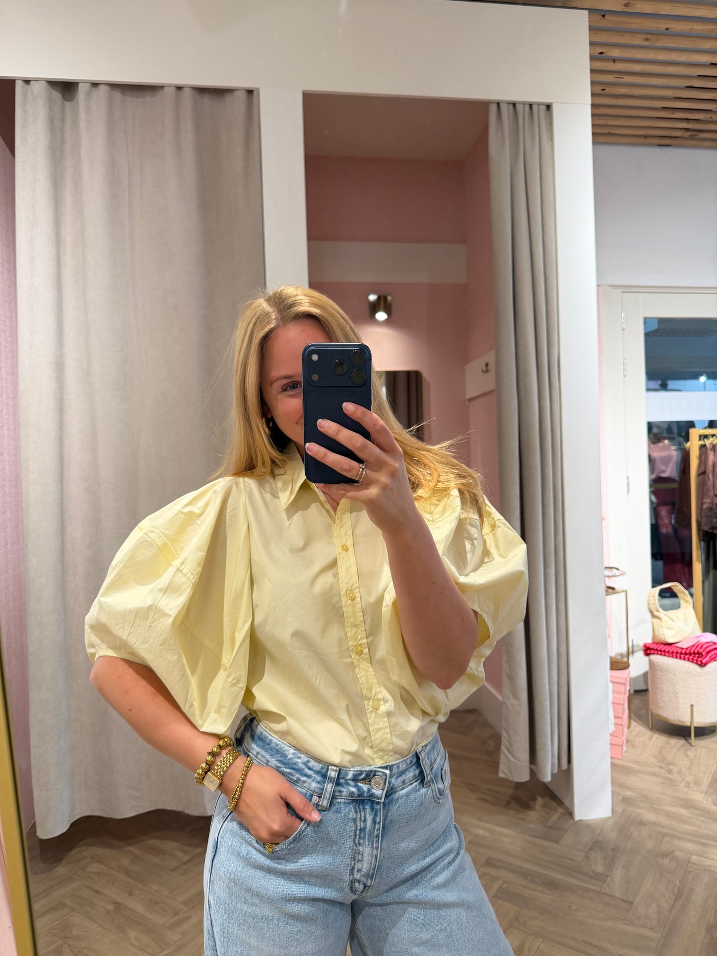 Blouse Ollie Yellow voor dames