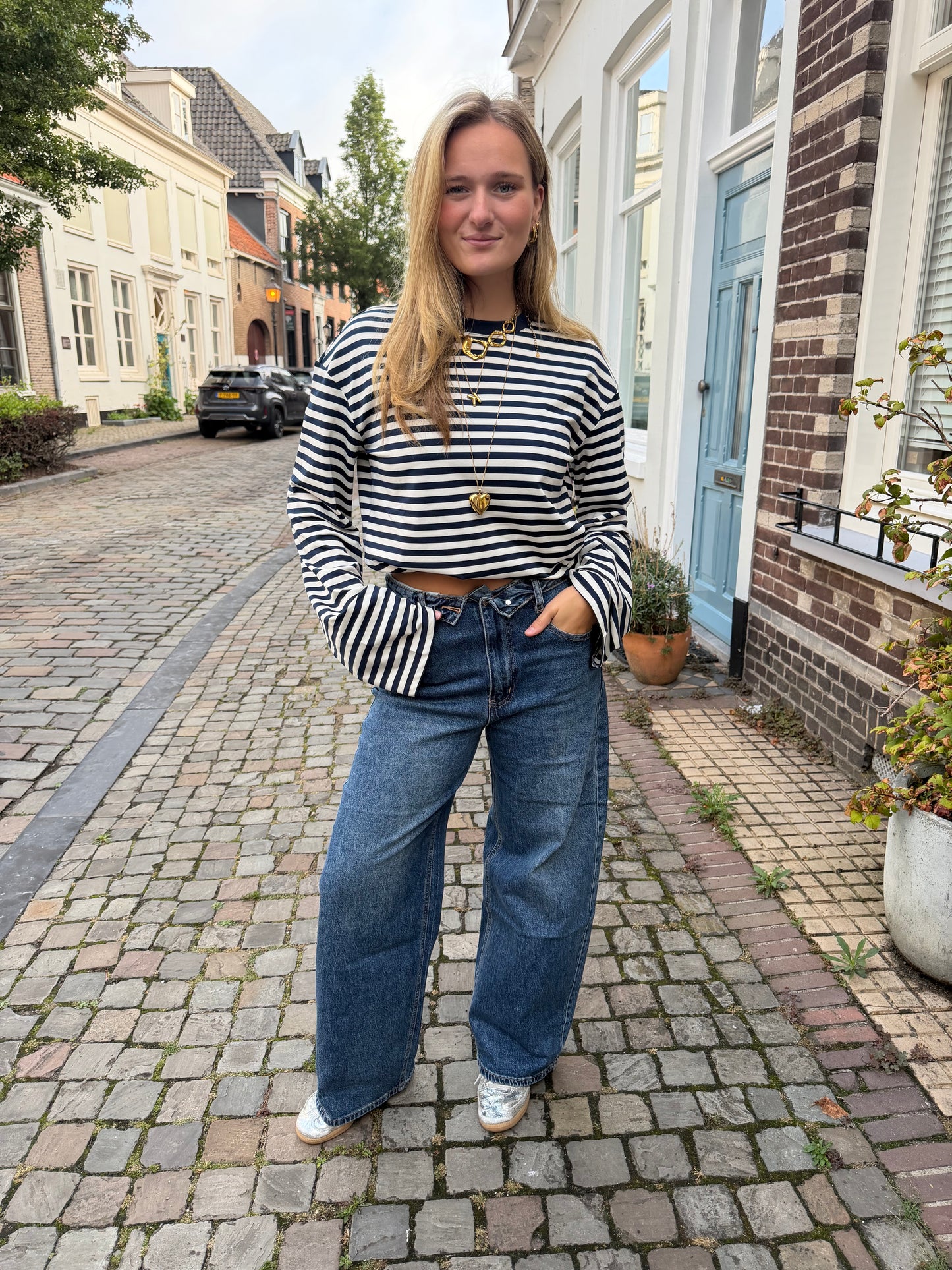 Jeans Selin Balloon Blue voor dames