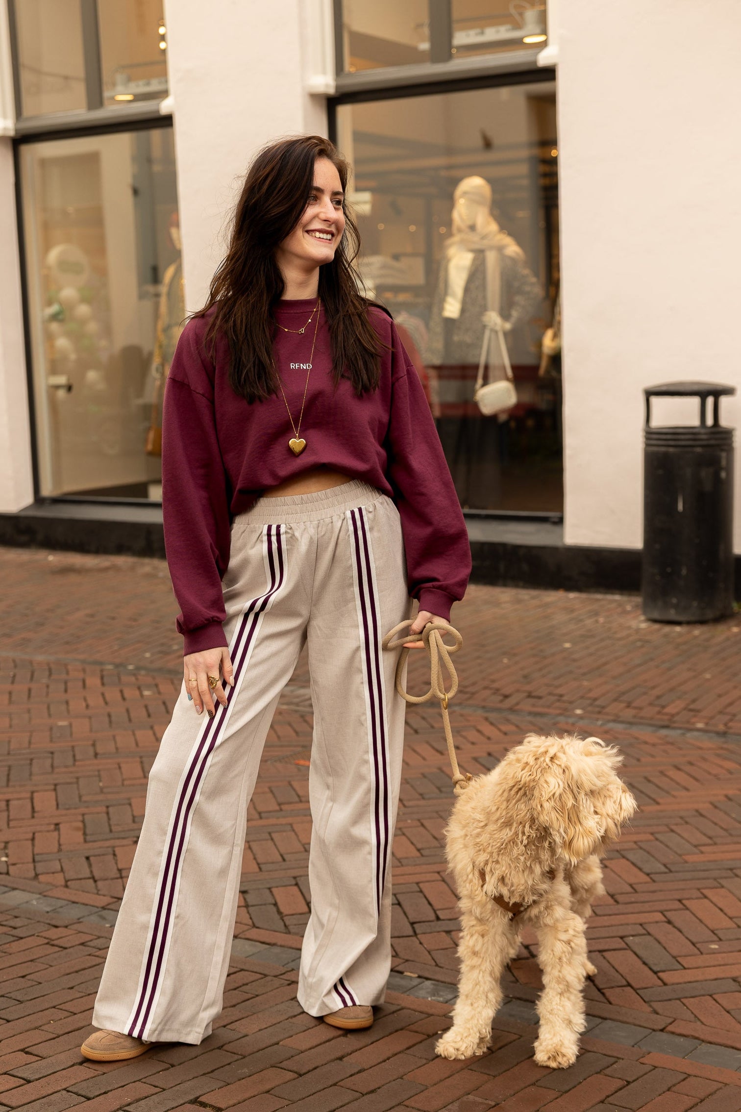 Broek Tyra Offwhite voor dames