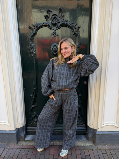 Jacket Skye Check Grey voor dames