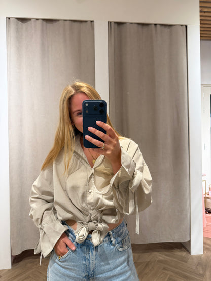Blouse Eef Beige voor dames