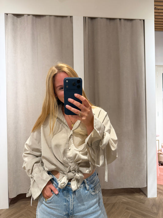 Blouse Eef Beige voor dames