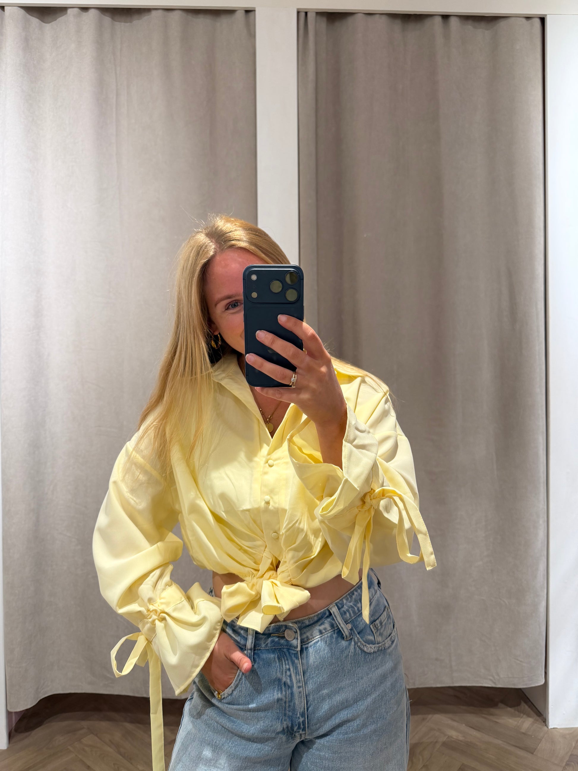 Blouse Eef Yellow voor dames