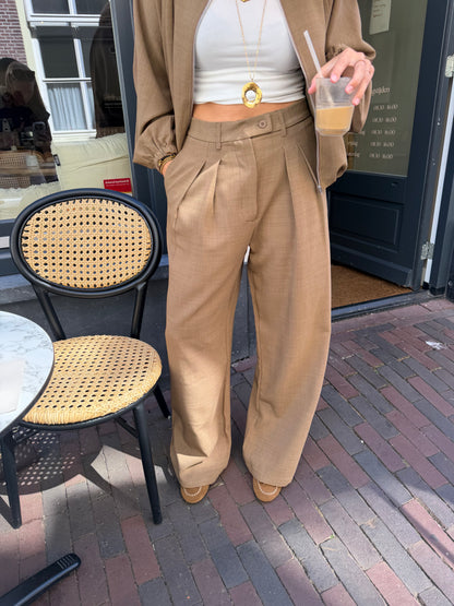 Pants Garwin Wide Leg Sand voor dames