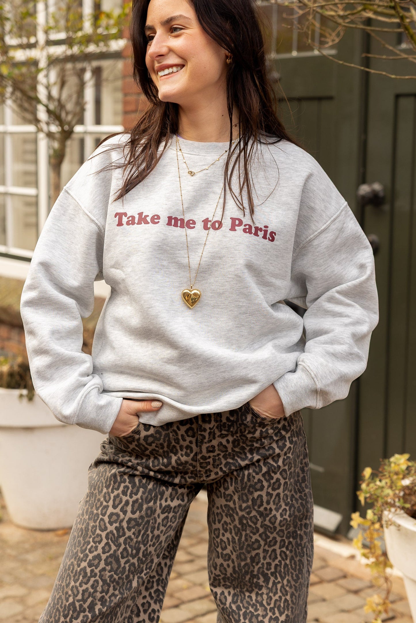 Sweater Paris Grijs voor dames