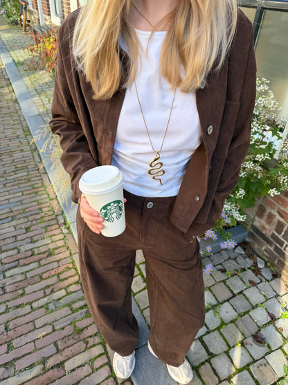 Blouse Solene Brown voor dames