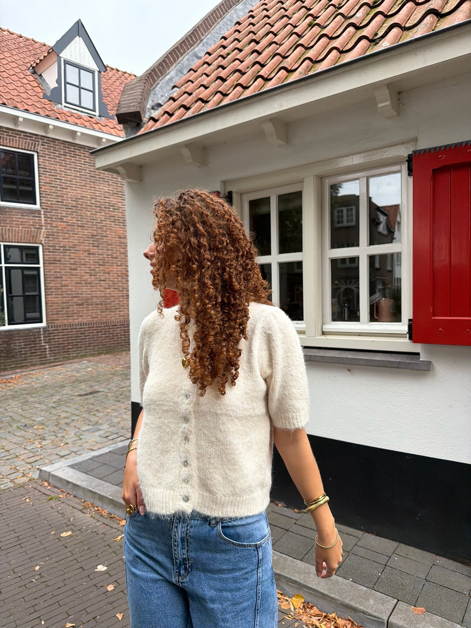 Cardigan Maan Knit Beige voor dames