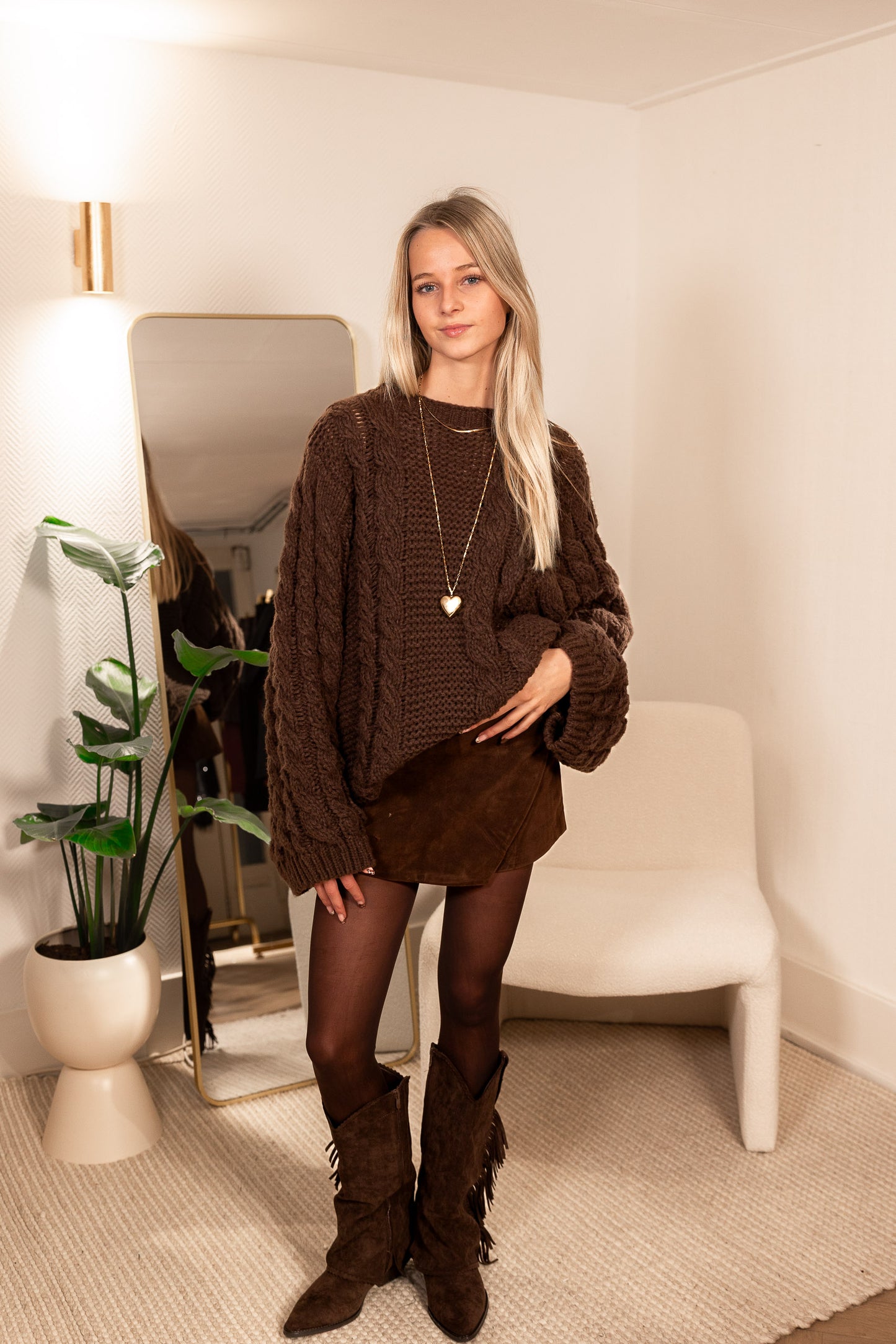 Trui Lizzy Bruin voor dames