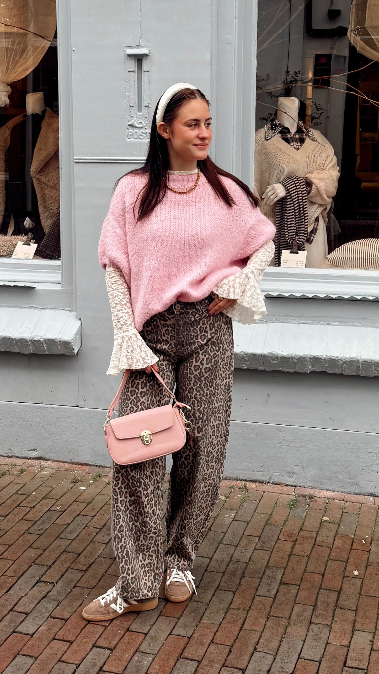 Jeans Balloon Leopard voor dames