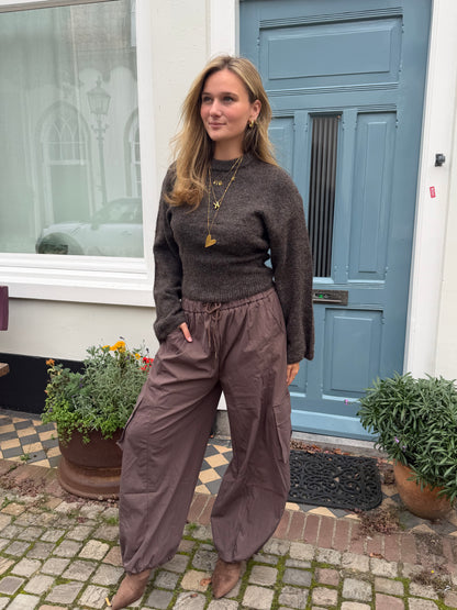 Pants Mia Cargo Brown voor dames