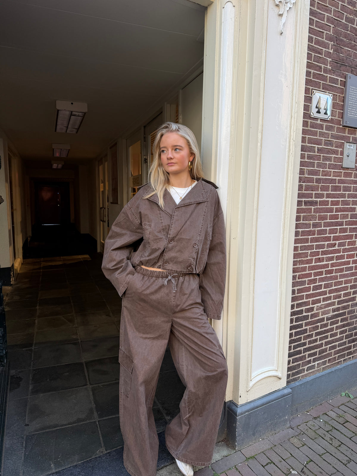 Jacket Jolanda Bomber Brown voor dames