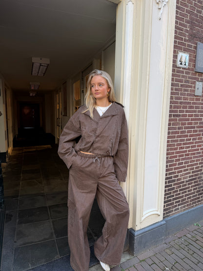 Jacket Jolanda Bomber Brown voor dames