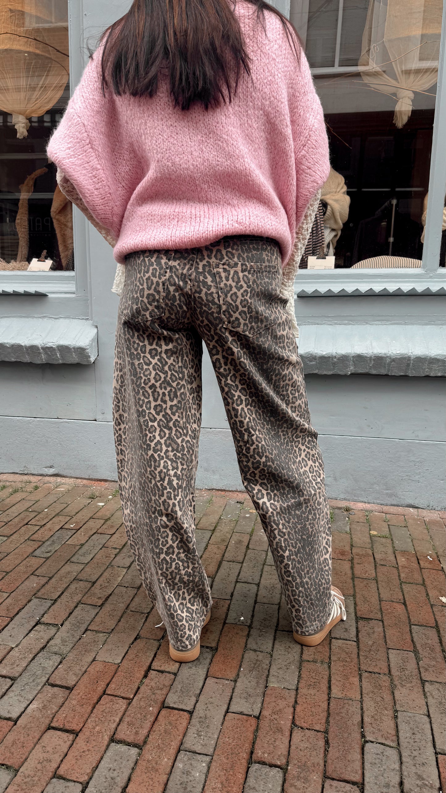 Jeans Balloon Leopard voor dames