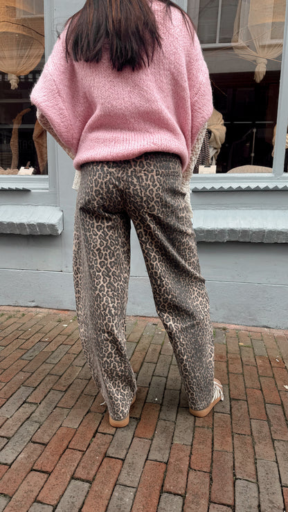 Jeans Balloon Leopard voor dames