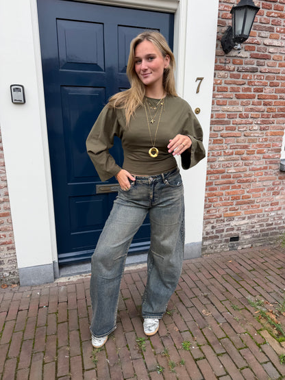 Top Ielse Army Green voor dames
