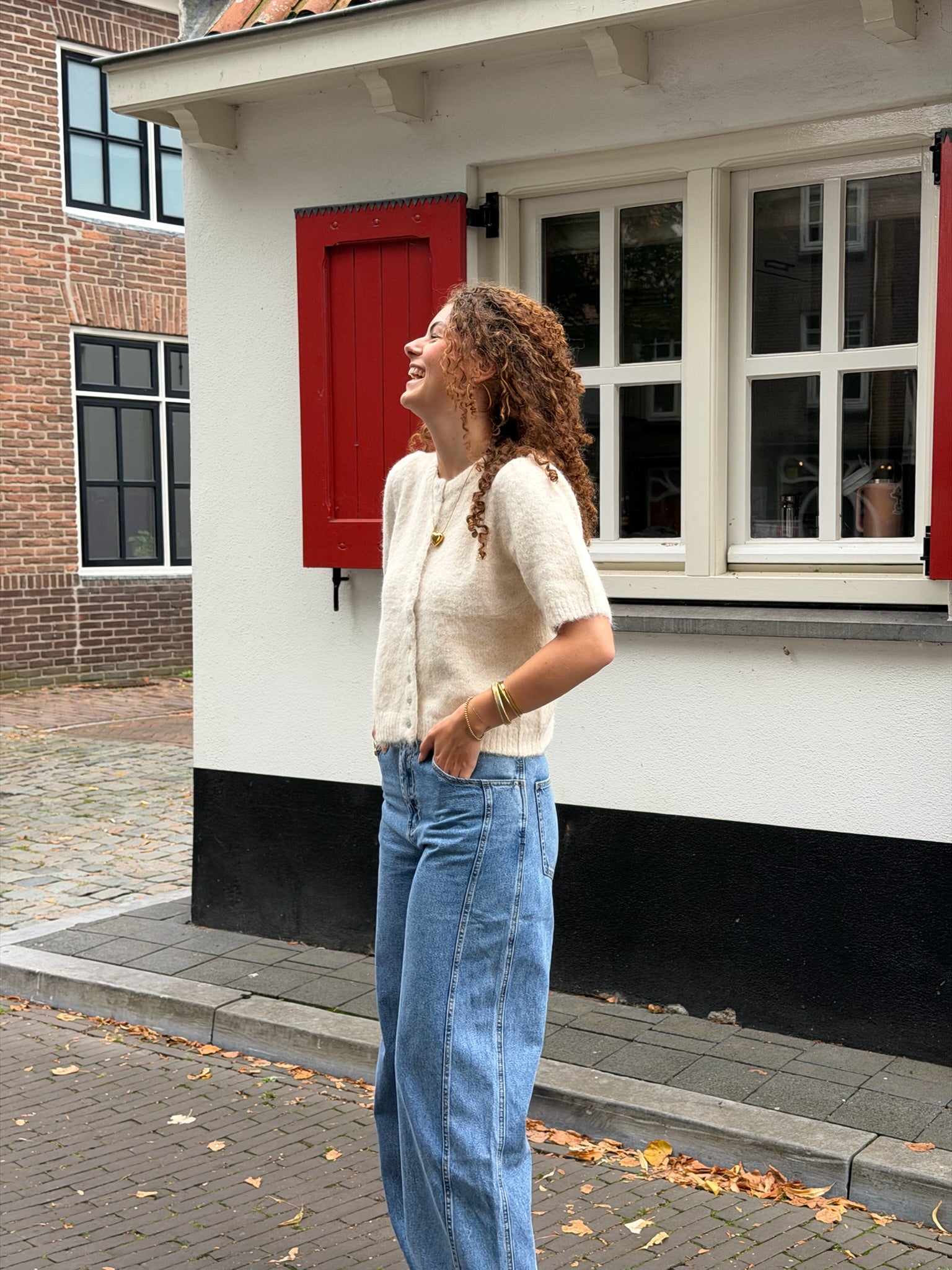 Cardigan Maan Knit Beige voor dames