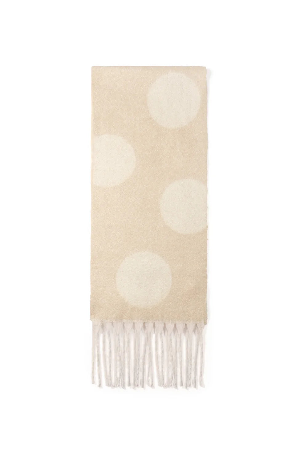 Scarf Dots Knit Beige voor dames