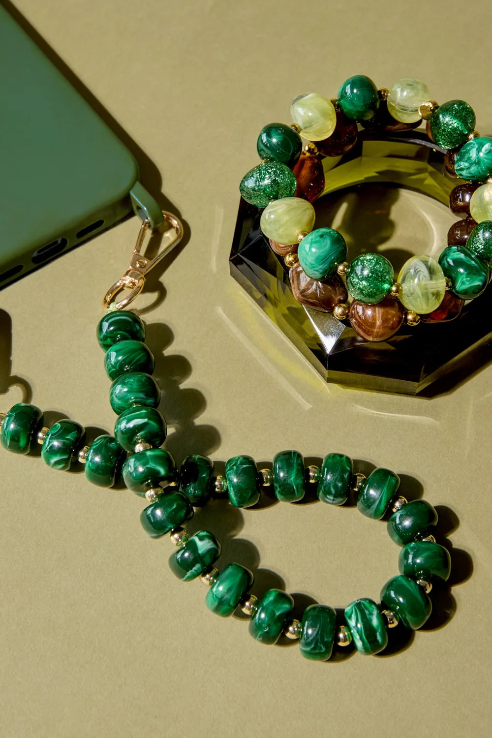 Telefoonkoord Coin Green voor dames
