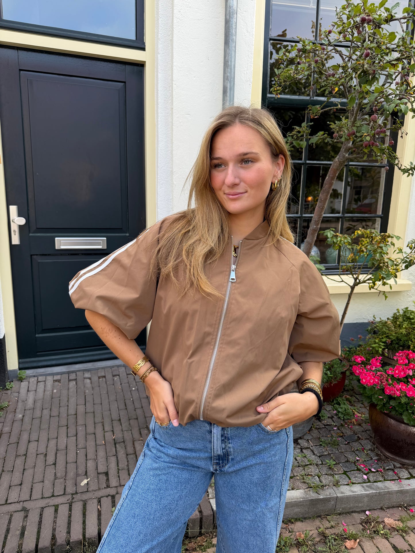 Jacket Marly Stripe Beige voor dames