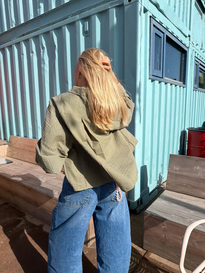Blouse Sharon Check Green voor dames