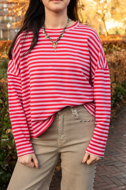 Jeans Studs Beige Voor Dames