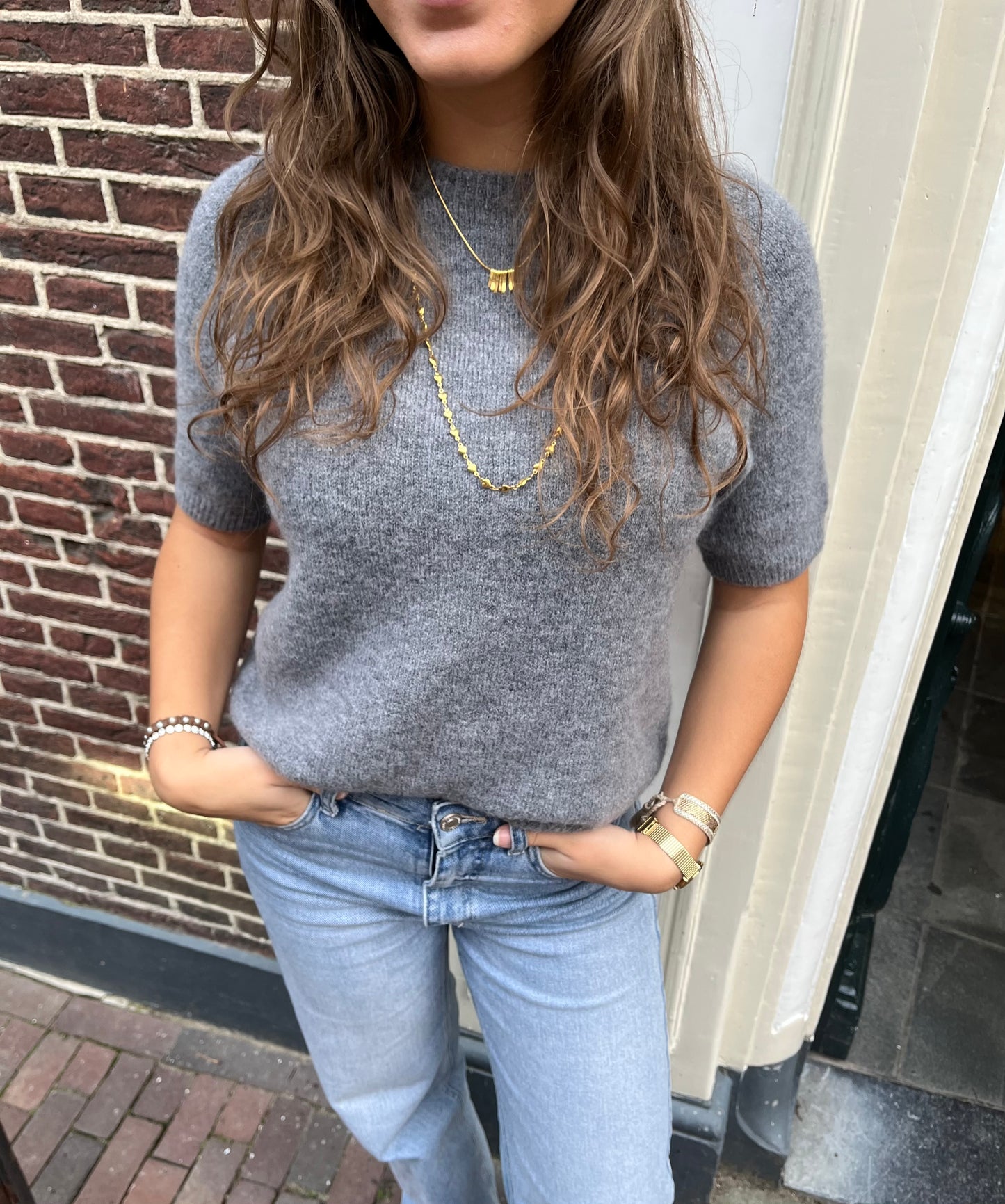 Trui Mels Grijs voor dames